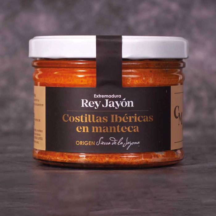 Costilla ibérica en manteca colorá