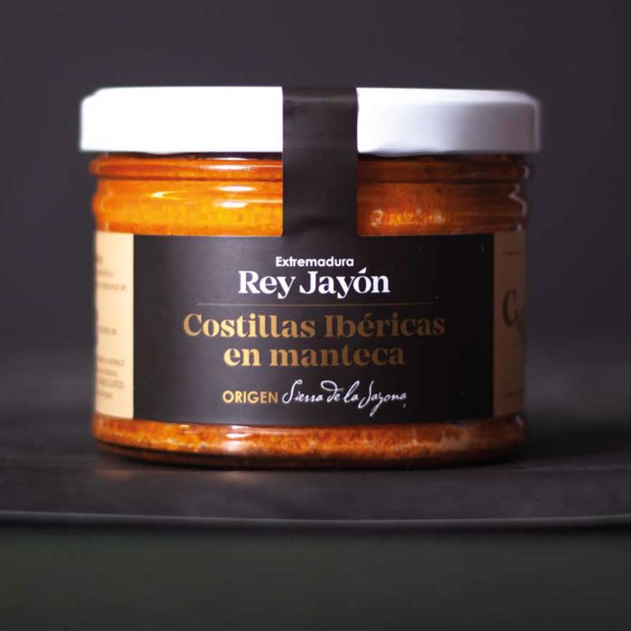 Costilla ibérica en manteca colorá