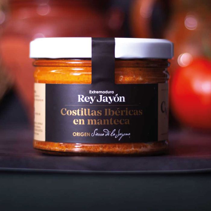 Costilla ibérica en manteca colorá