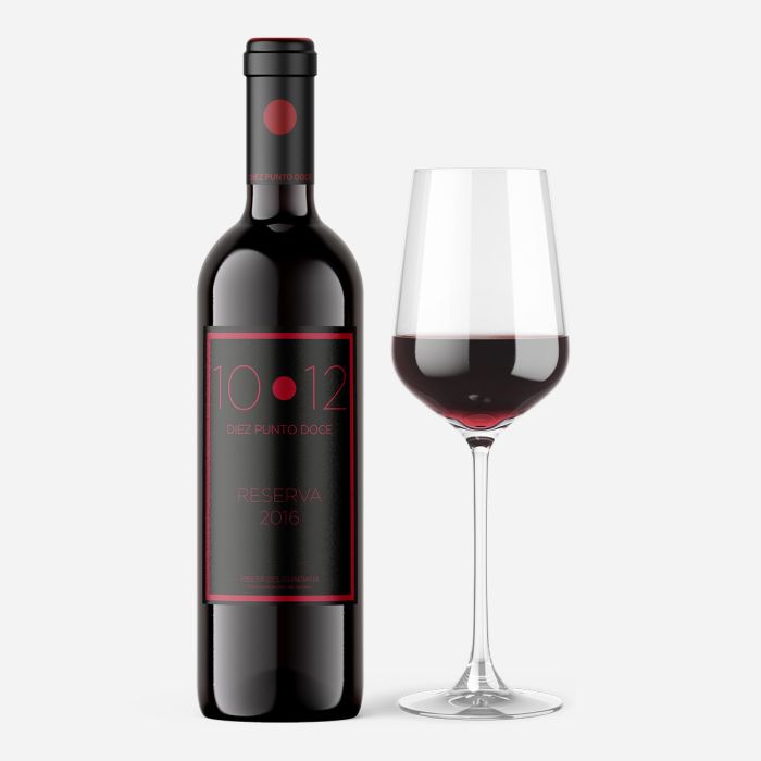 Vino tinto Reserva Diez punto Doce