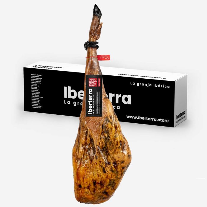 Jamón de bellota ibérico 75%-50% raza Iberterra
