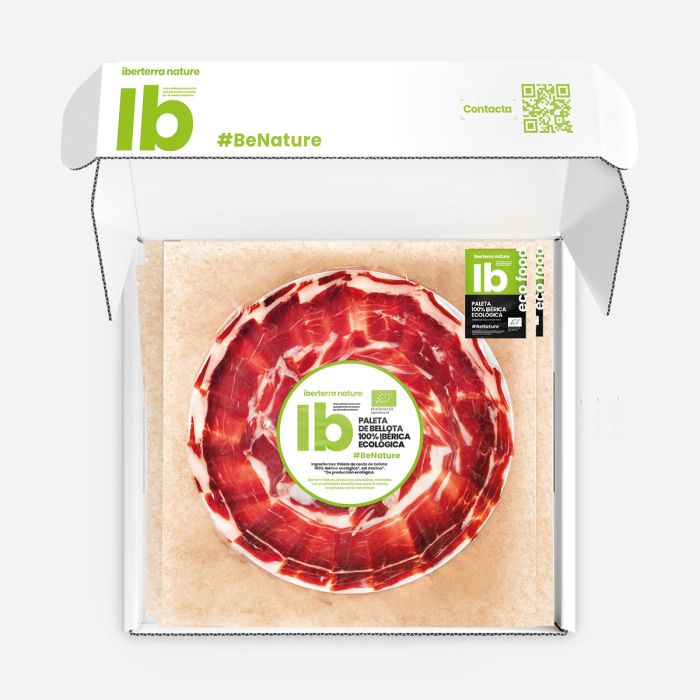 Paleta de bellota 100% ibérica ecológica Iberterra Nature a cuchillo