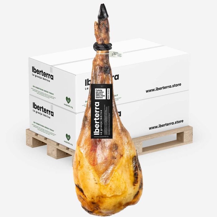 Paleta de cebo ibérica 50% raza Iberterra Hostelería