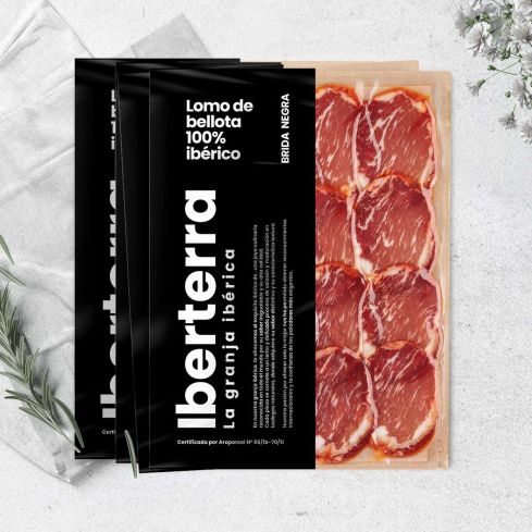 Lomo de bellota 100% ibérico loncheado