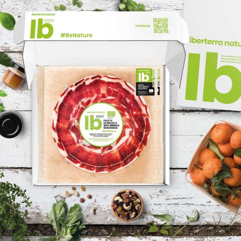 Paleta de bellota 100% ibérica ecológica Iberterra Nature a cuchillo