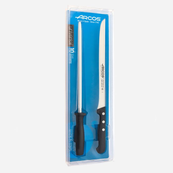 Set Cuchillo y chaira Arcos Universal